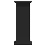 ZNTS Plant Stand Black 33x33x80 cm Engineered Wood 852970