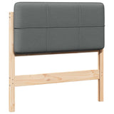 Upholstered Headboard with Headboard Brown and Light Grey 75 cm 880153