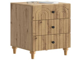 Bedside Cabinet Artisan Oak 43x 41 x 66.5 cm Engineered Wood 894104