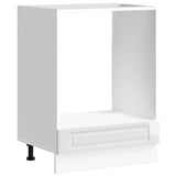 Oven Cabinet Porto High Gloss White Engineered Wood 853999