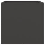 ZNTS Planter Black 42x40x39 cm Cold-rolled Steel 841547