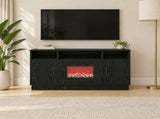 Electric Fireplace Black Oak 100 x 33 x 55 cm Engineered wood 8020992