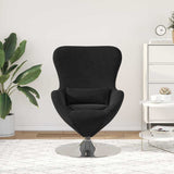 Egg Chair Black 63 x 73 x 90 cm Velvet 42002730