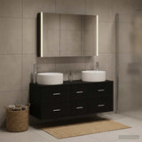 Bathroom Furniture Set 4 pcs Black Oak 3407104