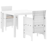 Garden Dining Set 3 pcs White Polypropylene 3378683