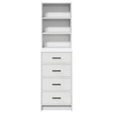 Highboard with Drawer White 40 x 41 x 135 cm Engineered wood 865046