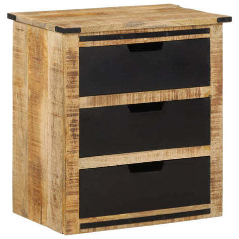 Sideboard with 3 Drawers 55x35x60 cm Solid Wood Mango 374061
