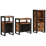 Bathroom Furniture Set 3 pcs Multicolour Solid Reclaimed Wood 3305615