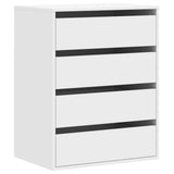 Corner Chest of Drawers White 60x41x76 cm Engineered Wood 852870
