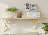 Wall Shelf Brackets 12 pcs Antique White 14.5 x 14.5 x 3 cm 42038834
