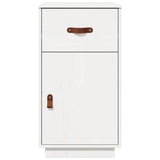 Desk Cabinet White 40x50x75 cm Solid Wood Pine 820098