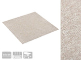 Carpet 20 pcs Light Beige 50 x 50 cm 100% Polypropylene 42046753