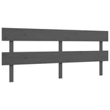 Bed Frame without Mattress Grey 200x200 cm Solid Wood 3195113