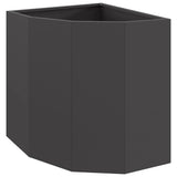 Corner Planter Black 45 x 45 x 50 cm Steel 883668