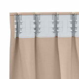 Blackout Curtains with Rings 2 pcs Taupe 260 x 140 cm Polyester 4107442