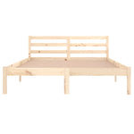 Bed Frame without Mattress Solid Wood Pine 140x200cm 810430