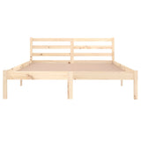 Bed Frame without Mattress Solid Wood Pine 140x200cm 810430