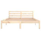 Bed Frame without Mattress Solid Wood Pine 140x200cm 810430