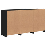 Sideboard with LED Lights Black 123x37x67 cm 3209080