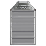 Raised Garden Bed Grey 400 x 40 x 55 cm cold-rolled steel 8006277
