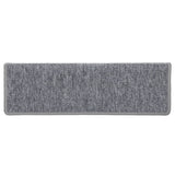Stair Mats 15 pcs 65x21x4 cm Light Grey Rectangular Edge 326198