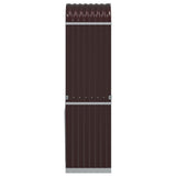 Log Holder Brown 40x45x170 cm Galvanised Steel 364568