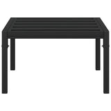 Garden Coffee Table Black 60x60x35 cm Steel 362726