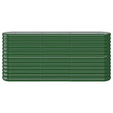 Garden Raised Bed Galvanised Steel 152x40x68 cm Green 318893