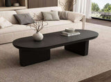 Modern coffee table, Oval Center Table, spray-painted end table, simple sofa table, side table, MDF, N605P387937S