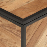 Storage Box 60x30x30 cm Solid Wood Acacia and Iron 372752