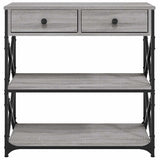 Console Table Grey Sonoma 75x28x75 cm Engineered Wood 834198