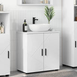 Bathroom Cabinet White 61 x 35 x 64 cm Engineered wood & Metal 883284
