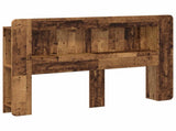 Headboard Cabinet with Storage Old Wood Engineered Wood 8001289