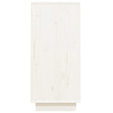 Console Cabinet White 60x34x75 cm Solid Wood Pine 813820