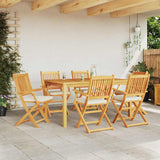 Folding Chair 6 pcs White 49 x 57.5 x 92cm Solid Acacia wood 3329127