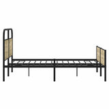 Metal Bed Frame without Mattress Sonoma Oak 160x200 cm 3318694