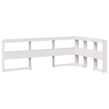 Bookcase Bed without Mattress White 120x200 cm Solid Wood Pine 3324386