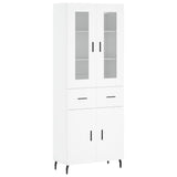 Highboard White 69.5x34x180 cm Engineered Wood 3198545
