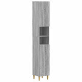 3 Piece Bathroom Cabinet Set DELFT Grey Sonoma Engineered Wood 3417465