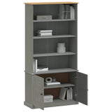 Bookcase VIGO Grey 85x35x170 cm Solid Wood Pine 353198