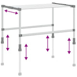 Laundry Dryer 83x cm Aluminium 154601