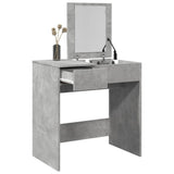 Dressing Table with Mirror Concrete Grey 73x46.5x120 cm 848223
