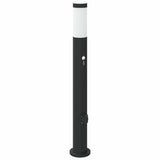 Bollard Lights with Sensor&Outlet 3pcs 80 cm Stainless Steel IP44 4006044