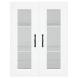 Highboard White 69.5x34x180 cm Engineered Wood 3198625