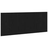 Bed Headboard Black Oak 200 x 1.5 x 80.5 cm Engineered Wood 863158