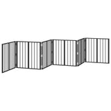 Dog Gate 6 pcs Black 60 x 60 cm Galvanised Steel 892021