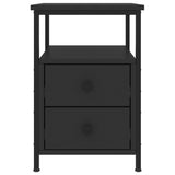 ZNTS Bedside Cabinets 2 pcs Black 34x35.5x50 cm Engineered Wood 826014