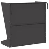 Hay Feeder Black 71 x 33 x 70 cm Cold-Rolled Steel 874630
