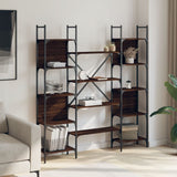 Bookshelf Brown Oak 155.5x24x166.5 cm Engineered Wood 838862