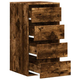 Corner Chest of Drawers Smoked Oak 40x41x76 cm Engineered Wood 852865